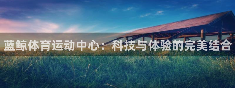 即嗨体育app官网：蓝鲸体育运动中心：科技与体验的完美结合